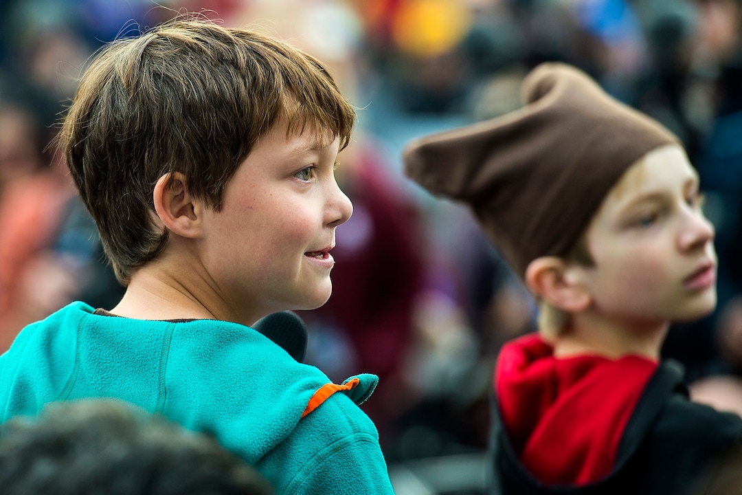 (Chris Detrick  |  The Salt Lake Tribune) Robbie Bond, 10-year-old founder of Kids Speak for Parks, speaks during the rally at the Utah State Capitol Saturday, December 2, 2017. Utah Highway Patrol estimated 5,000 people attended the rally. 