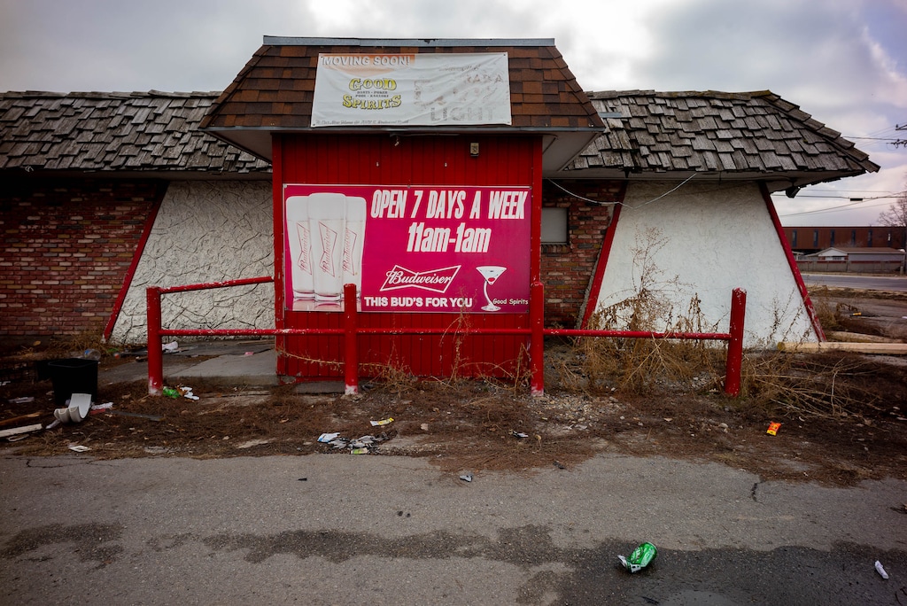 (Trent Nelson  |  The Salt Lake Tribune) The Good Spirits bar in South Salt Lake has been abandoned for more than a year and, according to police, is increasingly a magnet for illegal activity.