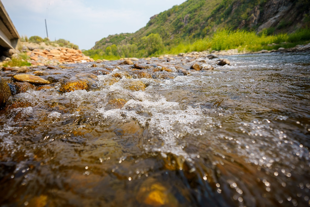 (Trent Nelson  |  The Salt Lake Tribune) A section of the Provo River near Victory Ranch in Woodland Valley in 2021. This stretch of this blue-ribbon trout stream is the subject of a case pending before the Utah Supreme Court, which is considering whether Utahns have a constitutional right to walk in streams across private land to fish and recreate.