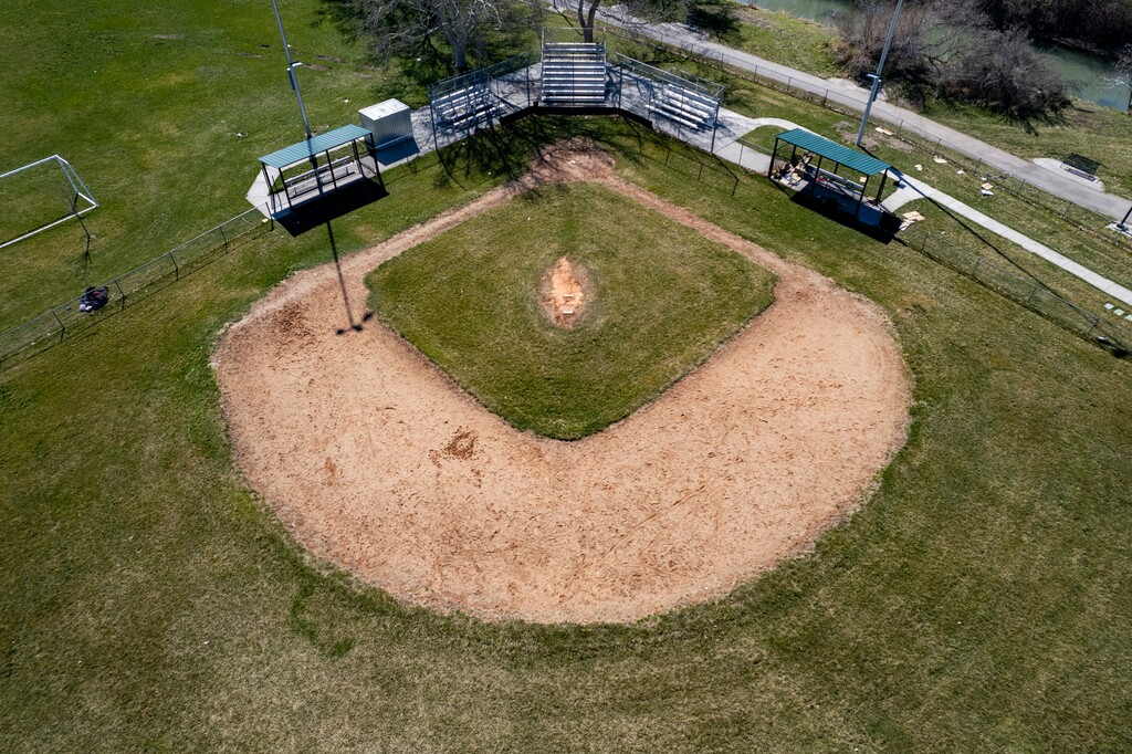 (Rick Egan | The Salt Lake Tribune)  Baseball Field in Riverside Park, on Friday, March 15, 2024.