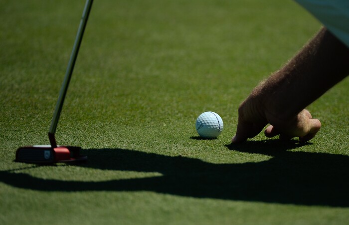 (Francisco Kjolseth  |  The Salt Lake Tribune)  A mixture of local pros and nationwide travelers make their annual attempt to qualifying for the Utah Championship on the Web.com Tour and a shot to play in a PGA Tour-brand event at Talons Cove Golf Course in Saratoga Springs on Monday, July 7, 2018. Only 12 players advance from a field of roughly 140.