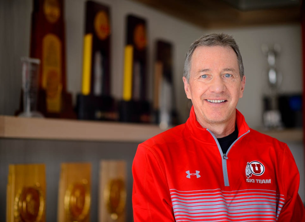 (Trent Nelson | The Salt Lake Tribune)
University of Utah ski coach Fredrik Landstedt produced a national championship team in his first year on the job. Landstedt was photographed at the Spence Eccles Ski Team Building in Salt Lake City on Monday April 1, 2019.