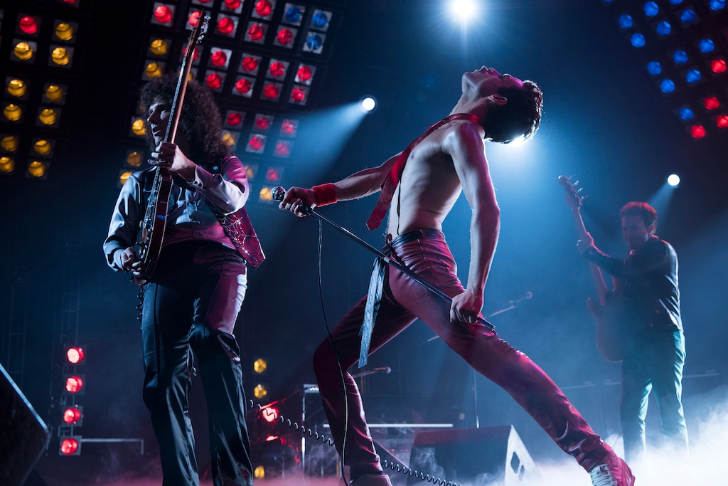 (Alex Bailey | Twentieth Century Fox | The Associated Press) This image released by Twentieth Century Fox shows Gwilym Lee, from left, Rami Malek and Joe Mazzello in a scene from "Bohemian Rhapsody."