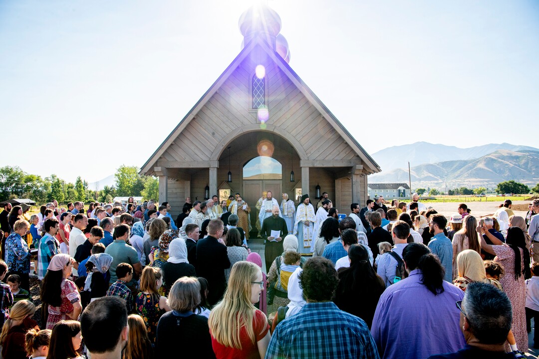 (Isaac Hale | Special to The Tribune) Priests, deacons and subdecacons take part in a consecration service for St. Xenia Orthodox Church in Payson on Saturday, July 16, 2022.