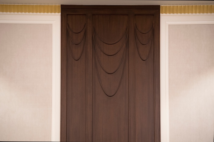 (photo courtesy LDS Church) Architectural and artistic detail in the Jordan River Utah Temple. 