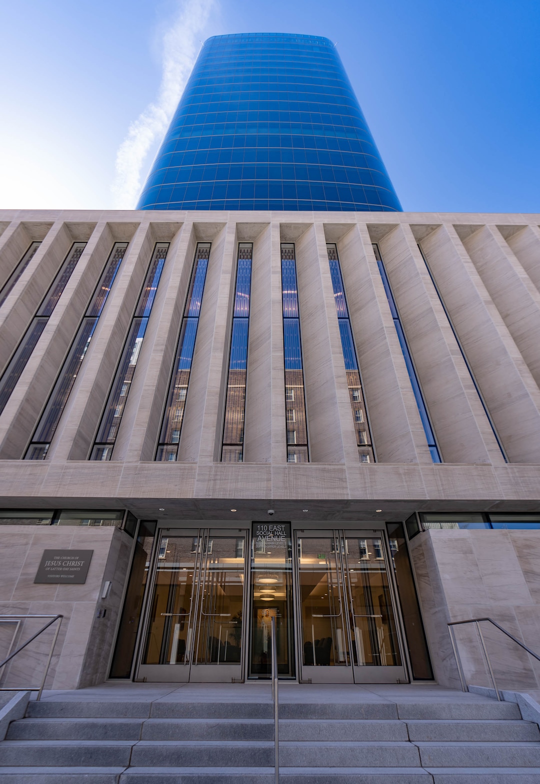 (Francisco Kjolseth | The Salt Lake Tribune) A media tour provides a glimpse into the new 95 State meetinghouse of The Church of Jesus Christ of Latter-day Saints on Friday, April 8, 2022. 