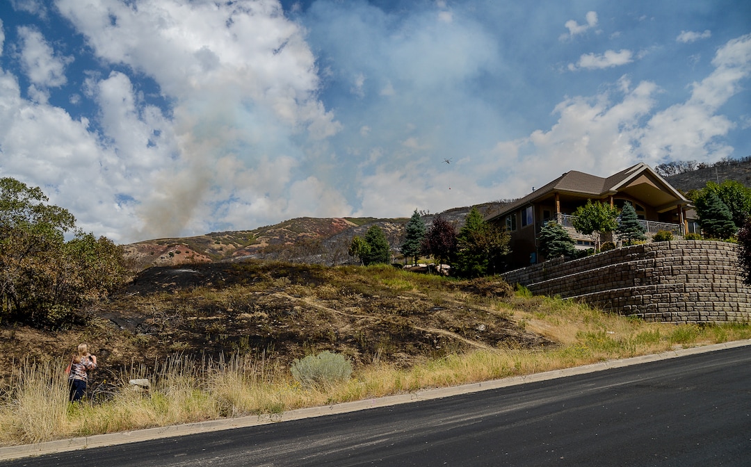 (Francisco Kjolseth  |  The Salt Lake Tribune)  The fire line came dangerously close to numerous houses in Bountiful that destroyed three homes and damaged five more that began early Friday morning, Aug. 30, 2019.  On Sept. 2, officials said the fire was 100% contained.