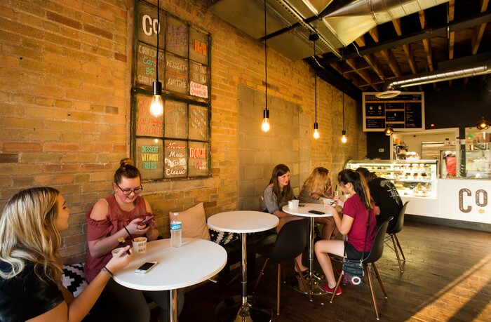 Rick Egan  |  The Salt Lake Tribune
 Dough Co, is a new dessert shop in Sugar House that sells scoops of edible cookie dough.Monday, July 31, 2017