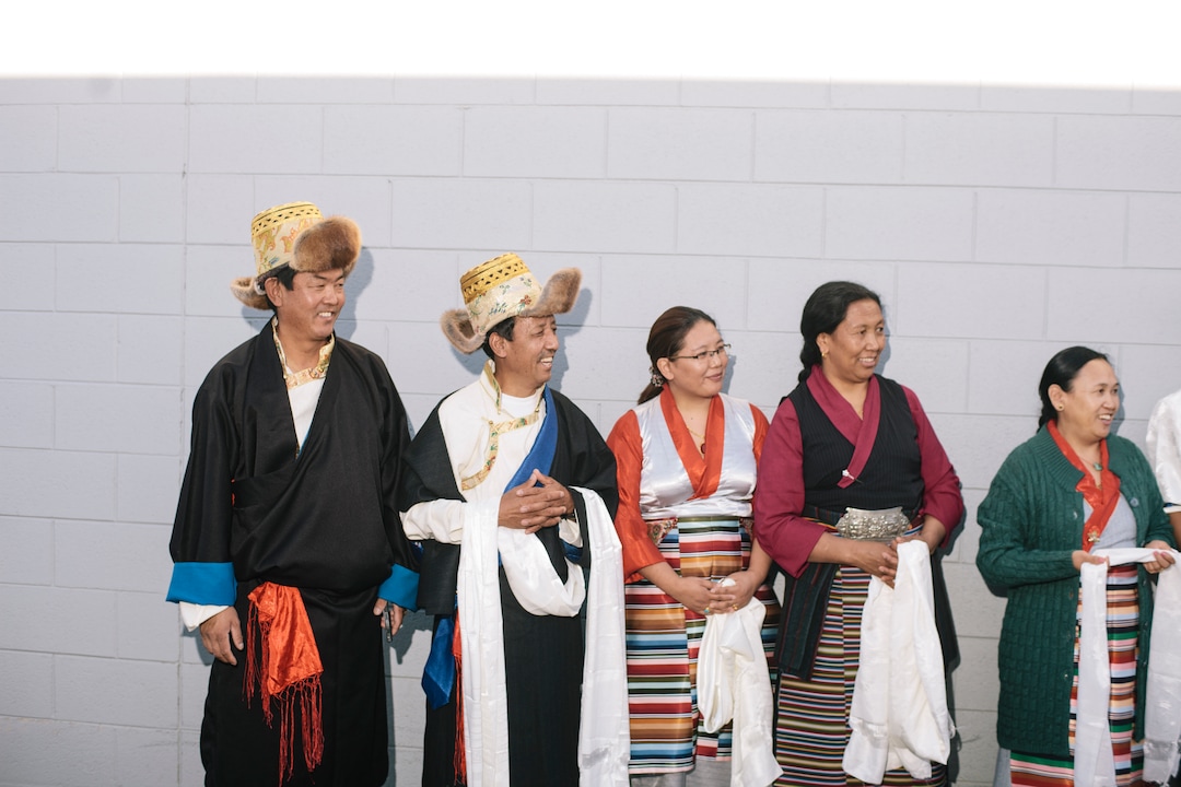 (Jim McAuley | Tribune file photo)  Karma Tsering Khamba, at left and Apa Sherpa, second from left  — pictured here in 2015 — join their family for a portrait at the opening ceremony for the new Tibetan Community Center in Salt Lake City.