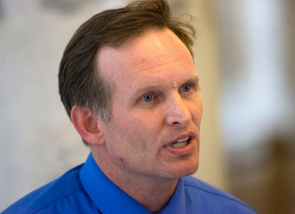 (Al Hartmann | Tribune file photo) Steve Maxfield, chairman of The People's Right, is vowing to fight in court the Lieutenant Governor's Office rejection of an application to start a referendum to erase tax reform legislation that just passed.