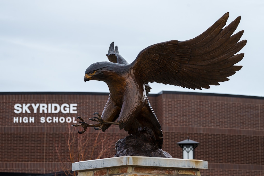 (Trent Nelson  |  The Salt Lake Tribune) Skyridge High school in Lehi on Saturday, April 1, 2023.