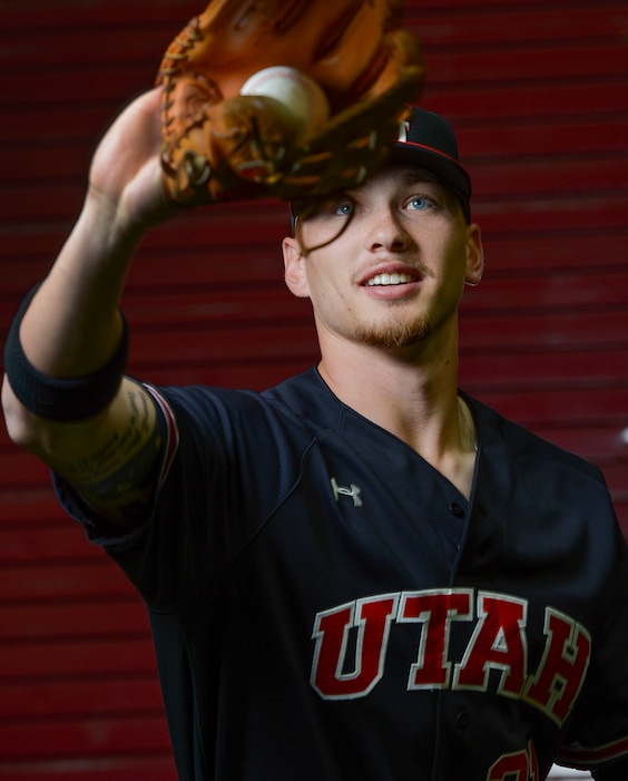 (Leah Hogsten | The Salt Lake Tribune) University of Utah outfielder DaShawn Keirsey, Thursday, March 22, 2018, has returned to form after last season's injury. Keirsey fractured and dislocated his hip after running into the wall in center field in the final game of the season.