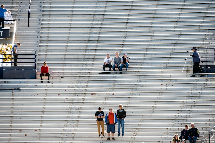 (Chris Detrick  |  The Salt Lake Tribune)  BYU fans before the game against San Jose State at LaVell Edwards Stadium Saturday, October 28, 2017.  