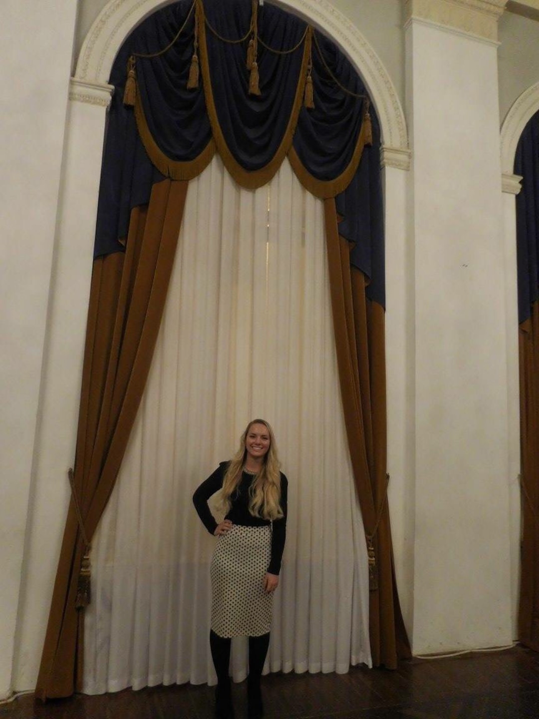 |  Courtesy Sariah WarnickSariah Warnick inside a theater in Saratov Russia. Warnick went to see Swan Lake with a less active member and a non member during her mission. 