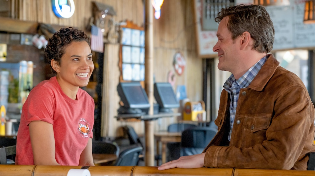 (Photo courtesy of Joe Mast/NBC) Michele Weaver as Luly Perry and Tom Everett Scott as Scott Perry in the premiere of “Council of Dads.”
