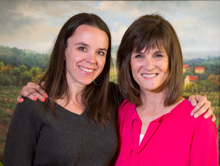 (Rick Egan  |  The Salt Lake Tribune)   Alanna Whetsel ran as a guide for Becky Andrews in the Boston Marathon on April 16, 2018. The two are pictured here on Thursday, March 29, 2018.