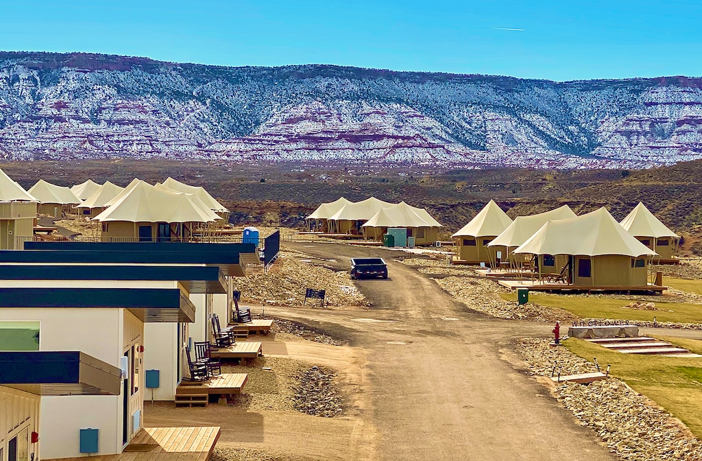 (Mark Eddington | The Salt Lake Tribune) Lodging at Zion Wildflower Resort near Virgin, Jan. 27, 2023.