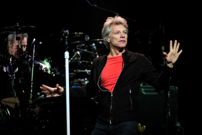 (Chris Detrick | The Salt Lake Tribune) Jon Bon Jovi performs during the 'This House Is Not for Sale' Tour at Vivint Smart Home Arena Friday, March 16, 2018.