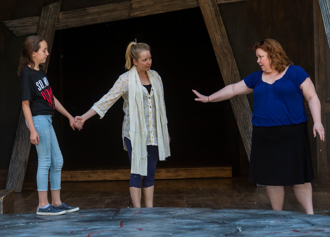 (Rick Egan  |  The Salt Lake Tribune)   Actors rehearse for for the 2019 production of MacBeth, at the Shakespeare Festival in Cedar City, Wednesday, June 19, 2019.