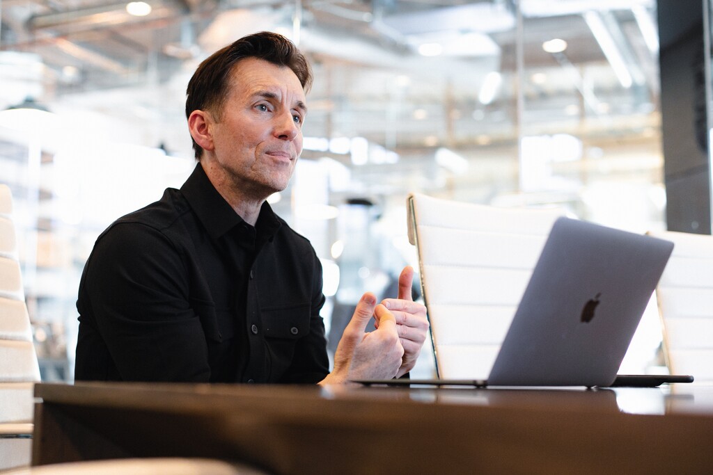 (Rachel Rydalch | The Salt Lake Tribune) Qualtrics Chief Executive Officer, Zig Serafin, in an interview on Tuesday, Feb. 1, 2022. 