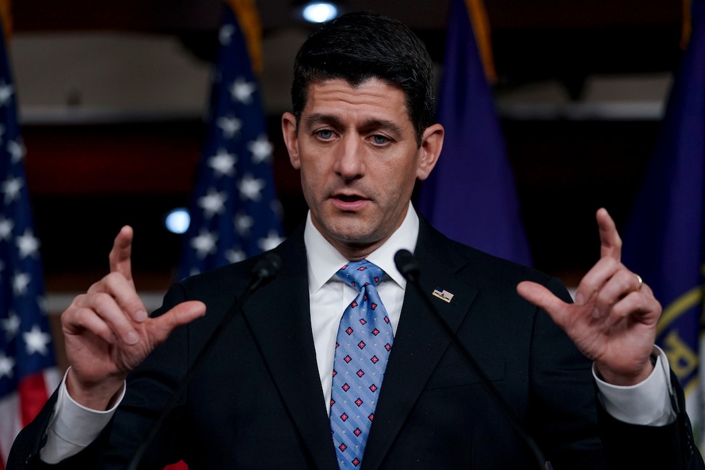 House Speaker Paul Ryan of Wis. speaks during a news conference on Capitol Hill in Washington, Thursday, May 25, 2017. (AP Photo/Andrew Harnik)