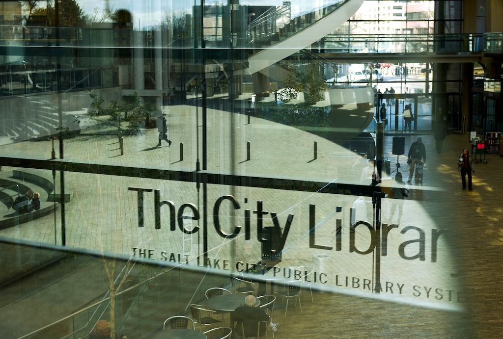 (Leah Hogsten  |  The Salt Lake Tribune) The Salt Lake City Public Library is shown on Tuesday, Feb. 14, 2018.
