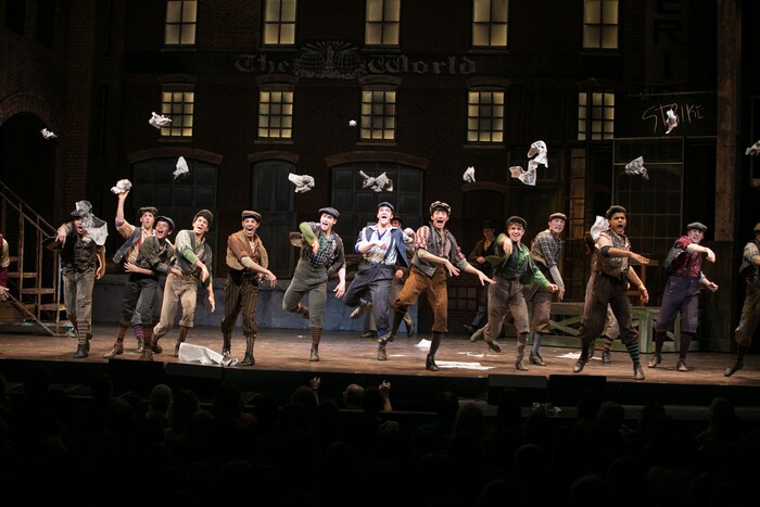 (Courtesy Pioneer Theatre Company) The cast of Pioneer Theatre Company's production of "Newsies," running Dec. 1-20 in Salt Lake City.