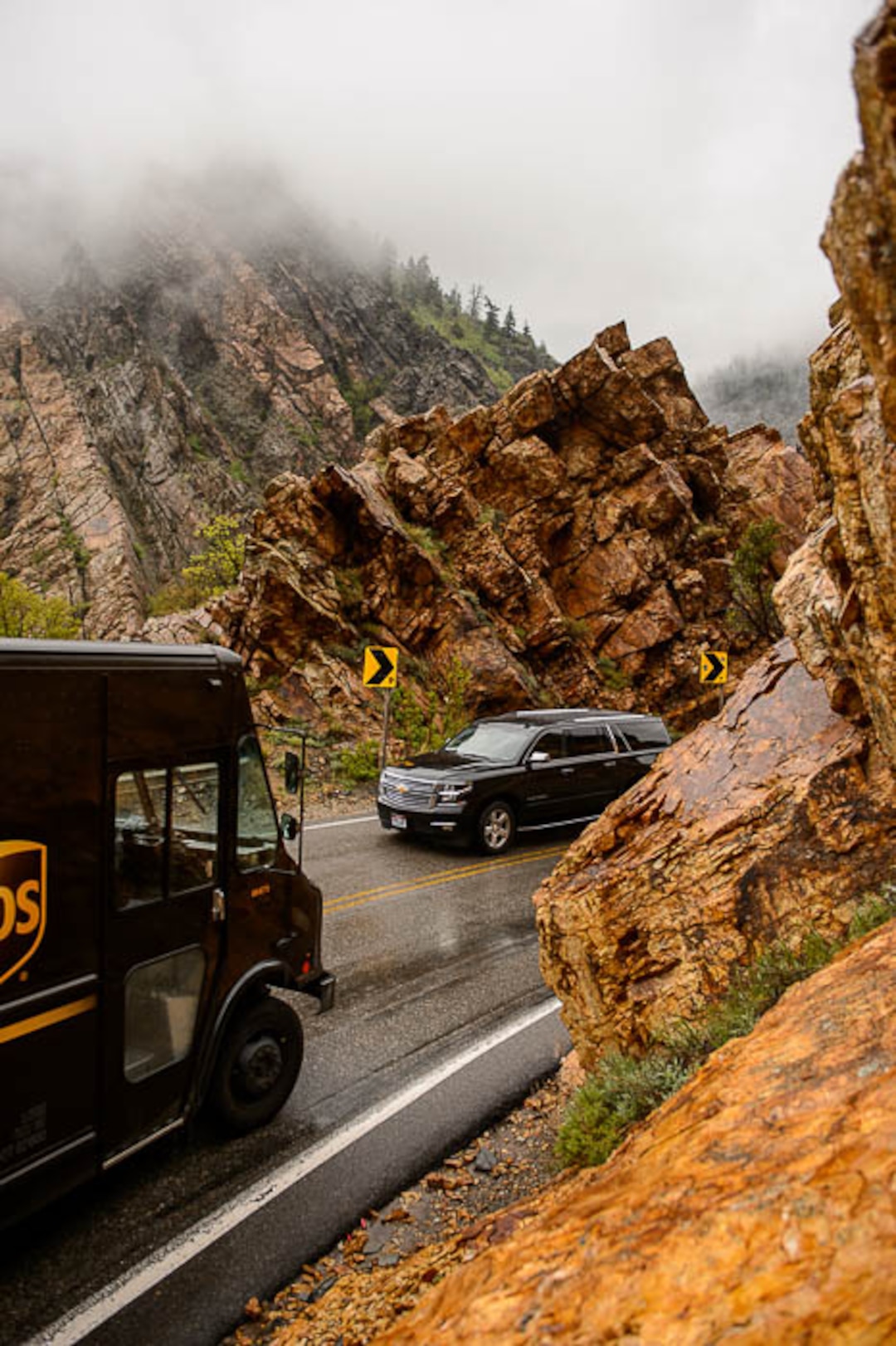 (Trent Nelson | The Salt Lake Tribune)  Traffic on the road through Big Cottonwood Canyon, Friday May 11, 2018.