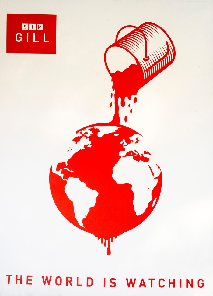 (Rick Egan  |  The Salt Lake Tribune)   A new poster from Local Propagandists was carried by many of the protesters during the Dance Dance Revolution protest for racial equality, on Sunday, Aug. 9, 2020.