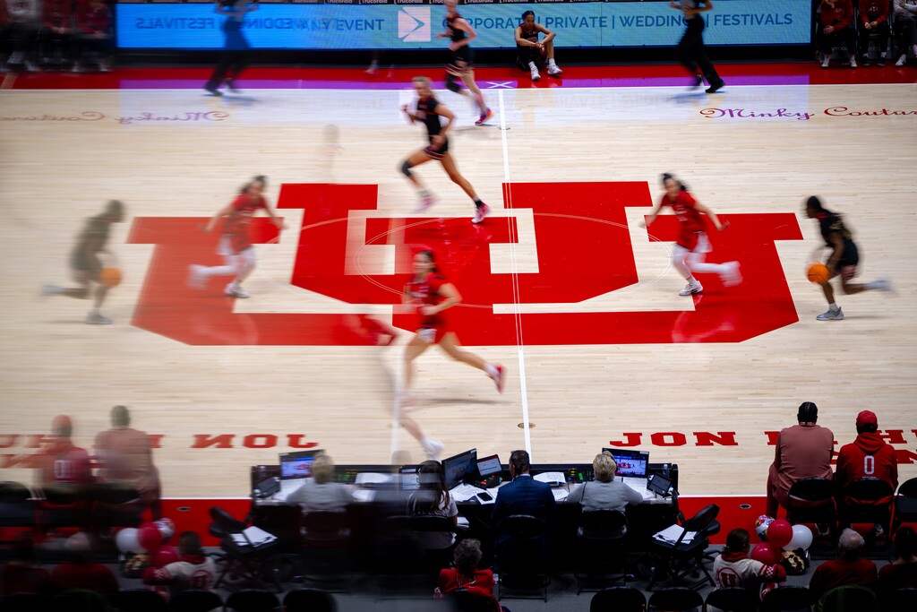 (Trent Nelson  |  The Salt Lake Tribune) The University of Utah wants fans to weigh in on the future of the Huntsman Center.