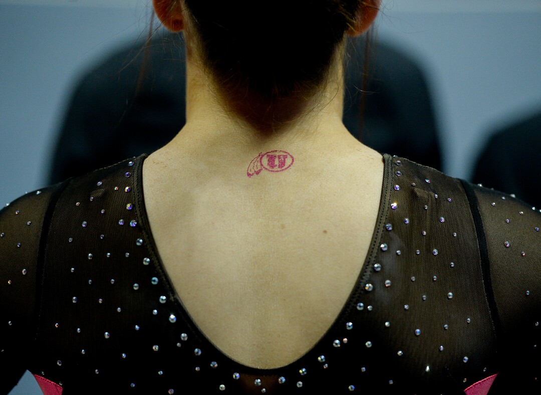 (Francisco Kjolseth  |  The Salt Lake Tribune) Fourth-ranked University of Utah Red Rocks gymnastics team host Stanford, Friday, March 6, 2020, at the Jon M. Huntsman Center in Salt Lake City.