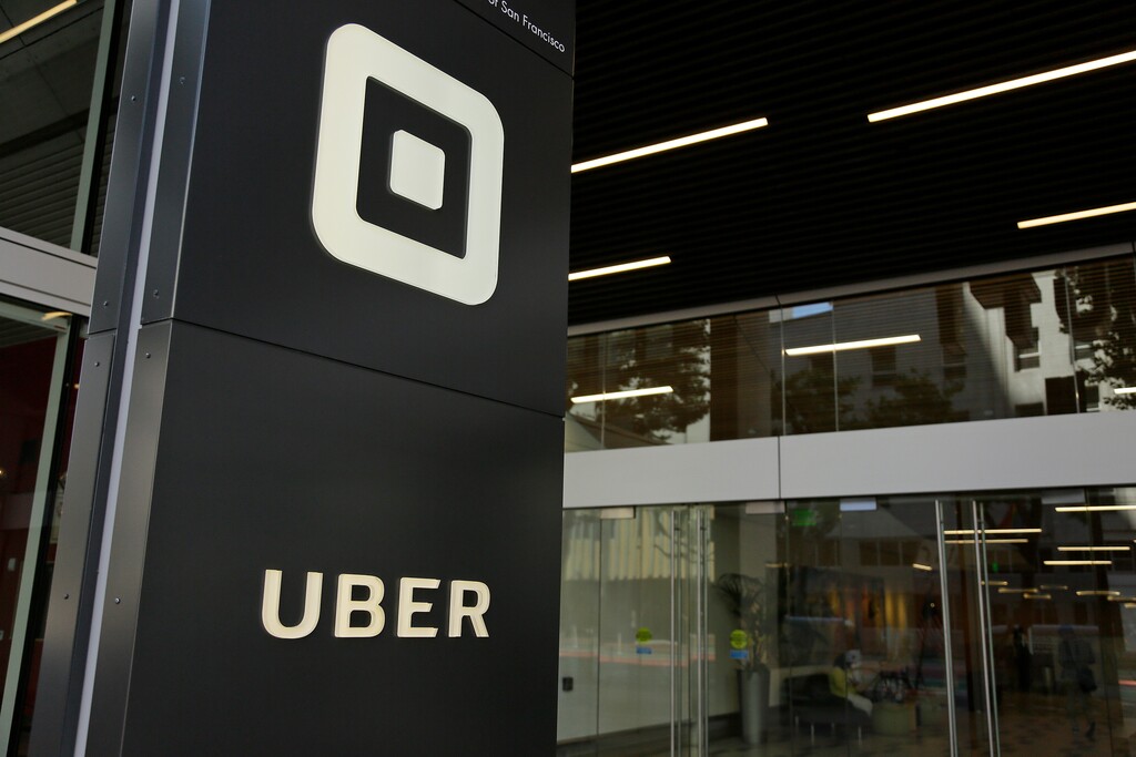 (Eric Risberg | The Associated Press) This Wednesday, June 21, 2017, file photo shows the building that houses the headquarters of Uber, in San Francisco. In a move announced Monday, Nov. 6, 2017, Uber is pledging $5 million over the next five years to seven organizations that work to prevent sexual assaults, a move aimed at helping the ride-hailing service combat its own problems as well as society as a whole.