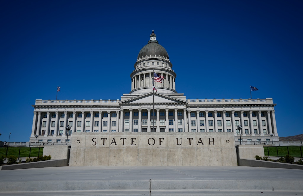(Bethany Baker | The Salt Lake Tribune) The Utah Capitol in Salt Lake City on Wednesday, Sept. 30, 2026. Republican incumbent Jim Dunnigan faces off with Democratic challenger Blake Townsend in the race for Utah House District 36.