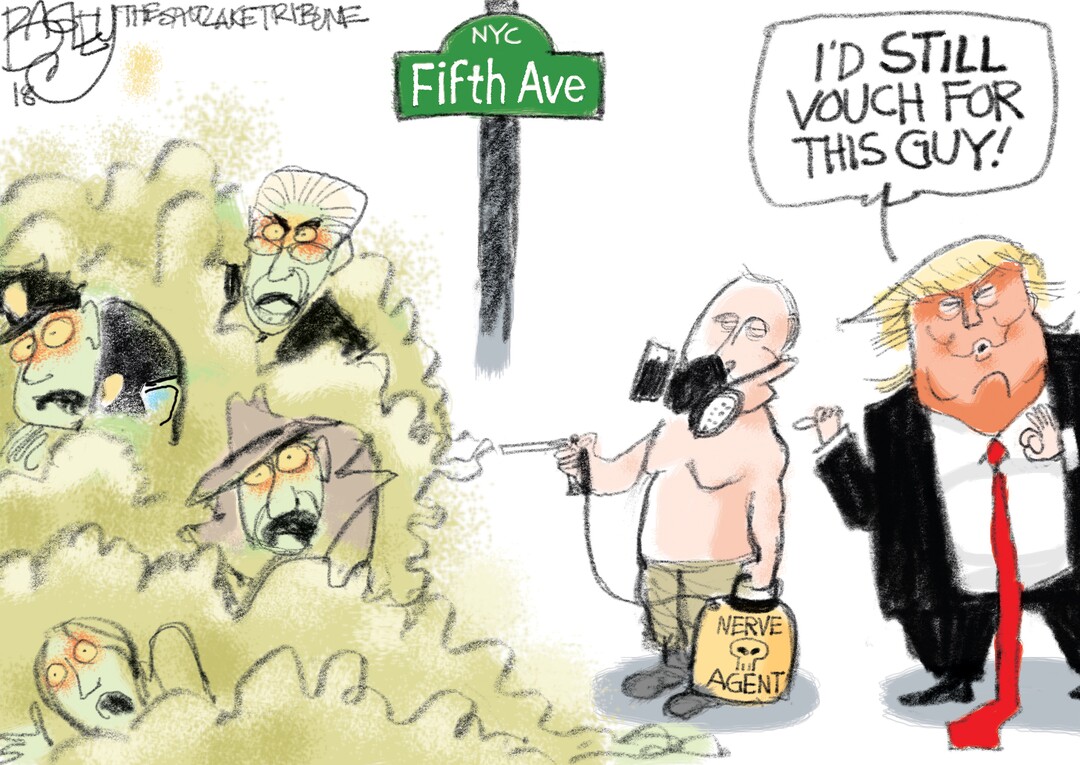 This Pat Bagley cartoon appears in The Salt Lake Tribune on Wednesday, March 14, 2018.