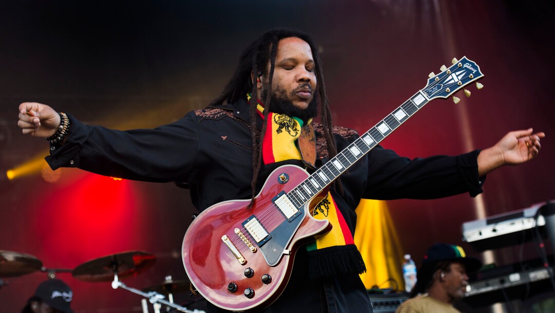 (Rick Egan  |  The Salt Lake Tribune)    Stephen Marley plays the Reggae Rise Up Festival at the Rivers Edge in Heber City, Friday, Aug. 24, 2018.