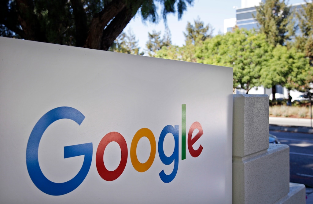 (Marcio Jose Sanchez  |  AP file photo)  This Oct. 20, 2015, file photo, shows signage outside Google headquarters in Mountain View, Calif. Google said Thursday, Feb. 21, 2019, it will no longer require that its workers settle disputes with the company through arbitration, responding to months of pressure from employees.