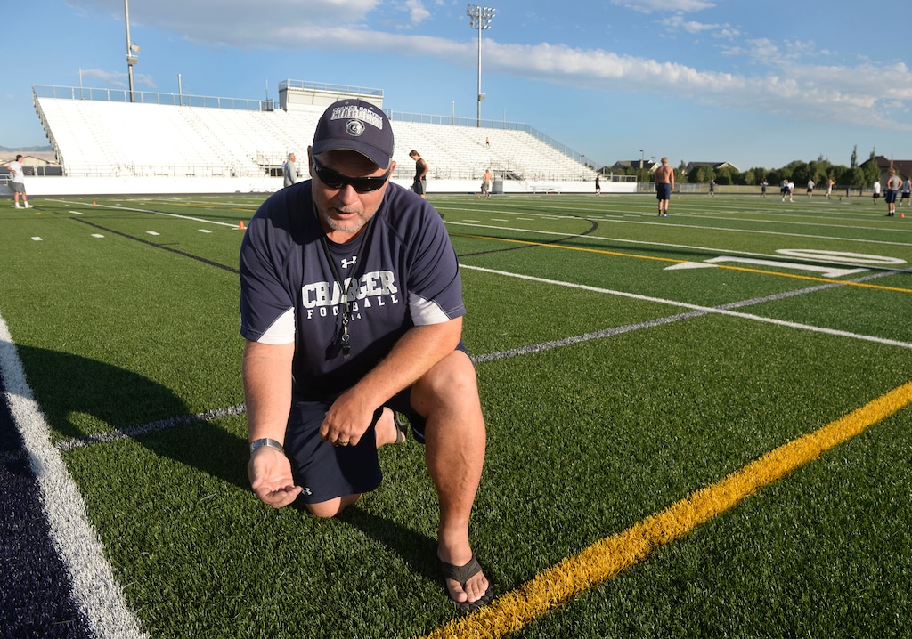 (Al Hartmann  |  The Salt Lake Tribune) Don Eck, pictured here in this Tribune file photo, was fired this week from his job at Clearfield High School over a voice message he left a player who had quit the school's football team.