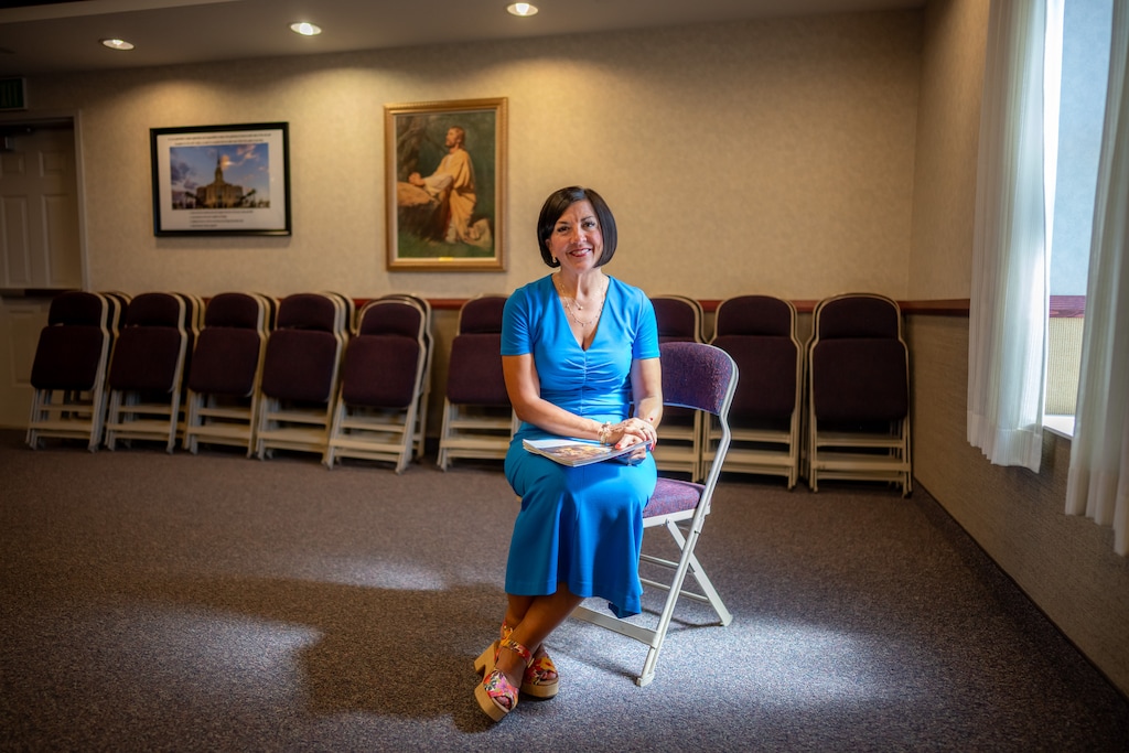 (Trent Nelson  |  The Salt Lake Tribune) President Christine Giles wants to increase student participation in the Sunday school classes in her St. George Latter-day Saint congregation.
