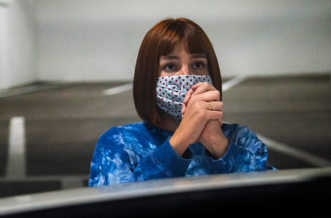 (Rick Egan  |  The Salt Lake Tribune)  Scout Smith rehearses with Salt Lake City theater troupe SONDERimmersive for "Through Yonder Window," a theater-and-movement adaptation of "Romeo and Juliet." The performers stay at least 6 feet apart and audience members will stay in their cars.