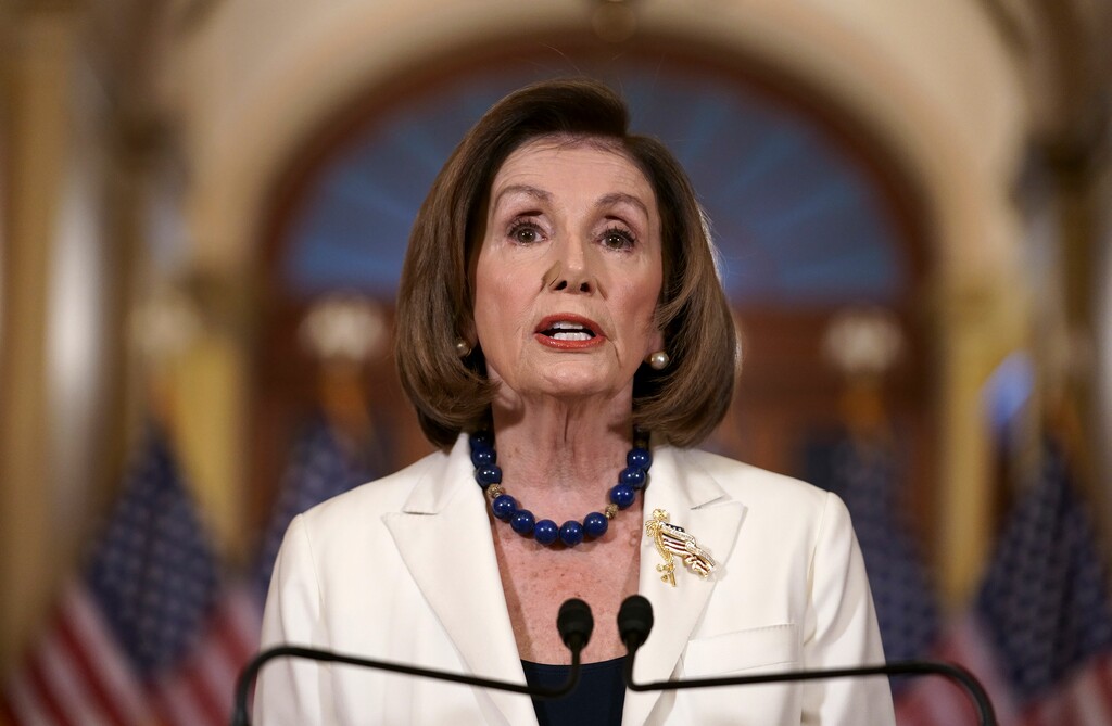 (J. Scott Applewhite | AP) Speaker of the House Nancy Pelosi, D-Calif., makes a statement at the Capitol in Washington, Thursday, Dec. 5, 2019. Pelosi announced that the House is moving forward to draft articles of impeachment against President Donald Trump.