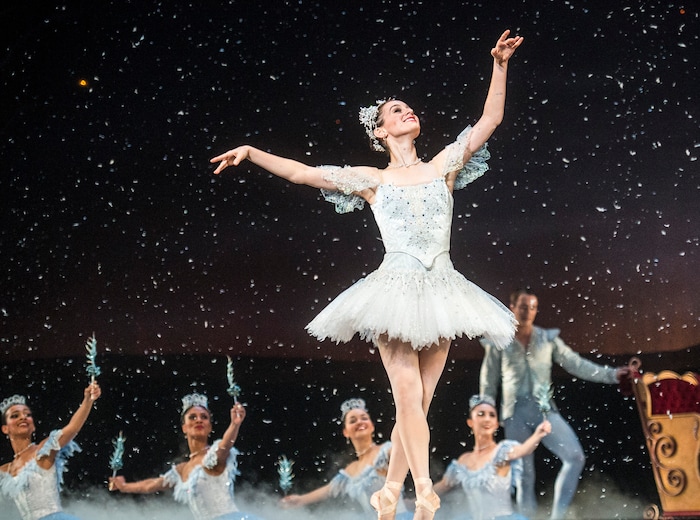 (Chris Detrick  |  Tribune file photo) Ballet West Principal Arolyn Williams performs during a dress rehearsal of The Nutcracker at the Capitol Theatre Wednesday December 3, 2014.