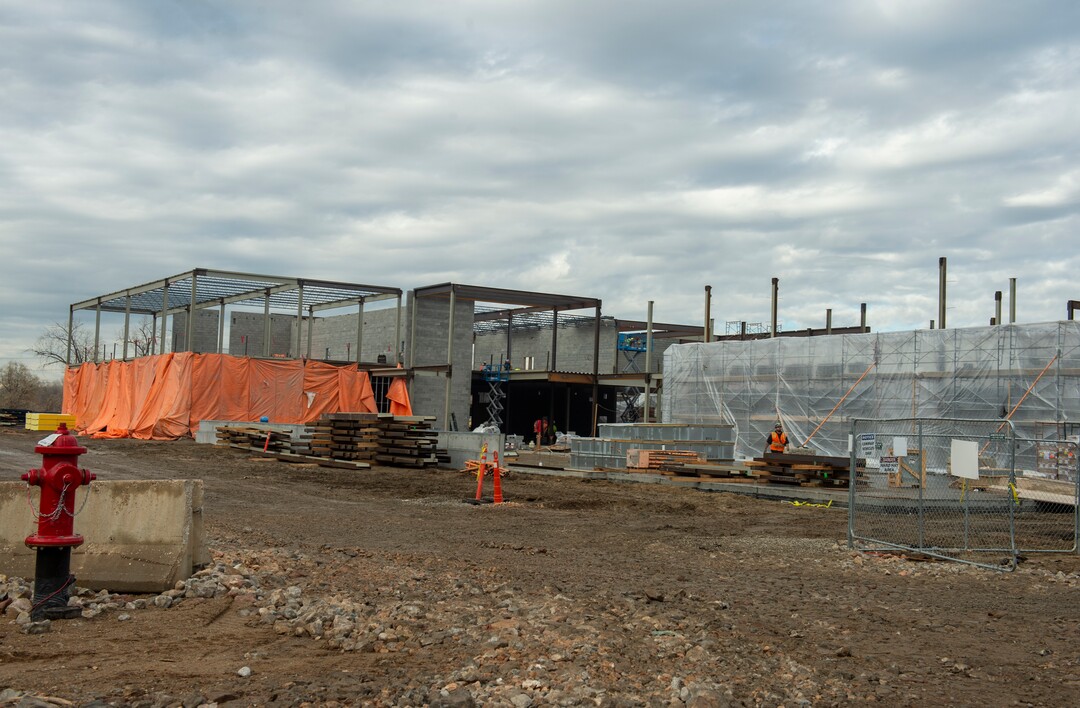 (Rick Egan  |  The Salt Lake Tribune)     The homeless shelter under construction  at 3380 South 1000 West, in South Salt Lake. Friday, Dec. 21, 2018.