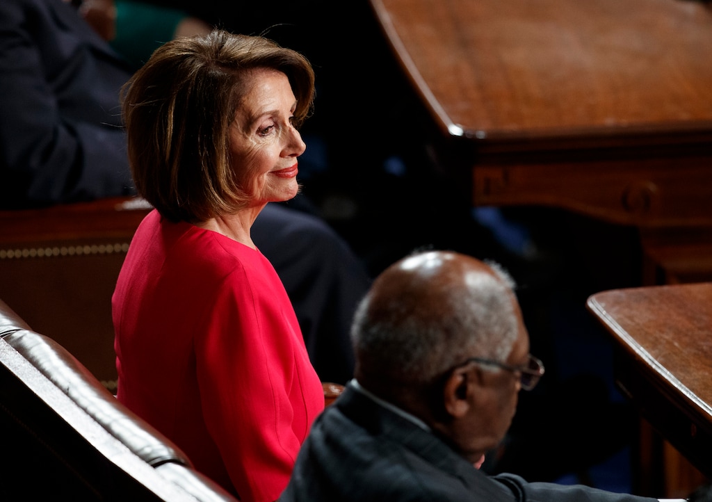 (Carolyn Kaster | The Associated Press) House Democratic Leader Nancy Pelosi of California, who is expected to lead the 116th Congress as speaker of the House, is seated on the House floor at the Capitol in Washington, Thursday, Jan. 3, 2019.