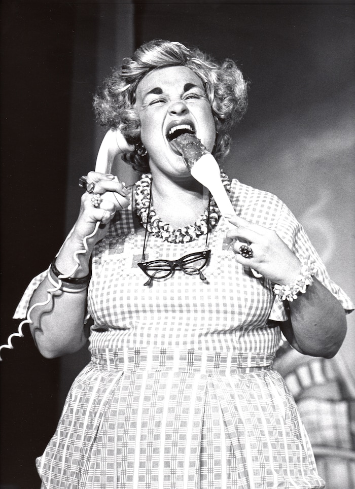 |  Courtesy

Becki Mecham in a Mother's family home evening scene in "Saturday's Voyeur." Mecham died Feb. 10, 2017, of complications from renal failure. She was 64.