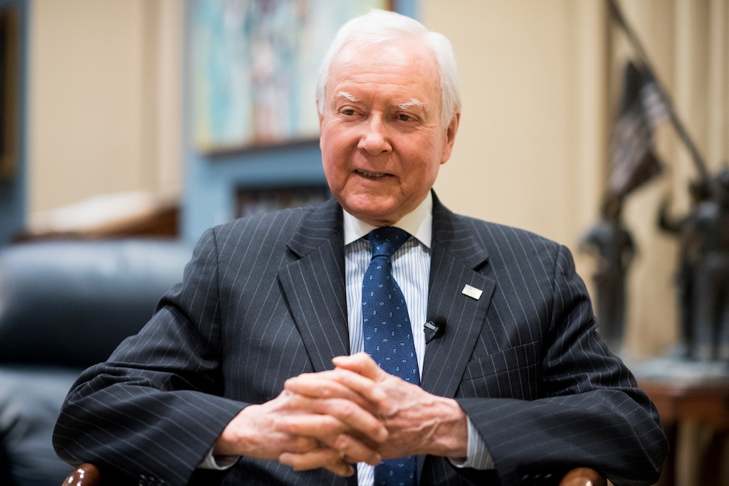 (Bill Clark | CQ Roll Call | The Associated Press) Sen. Orrin Hatch, R-Utah, speaks with Roll Call in his office on Dec. 11, 2018, as he prepares to depart the U.S. Senate.