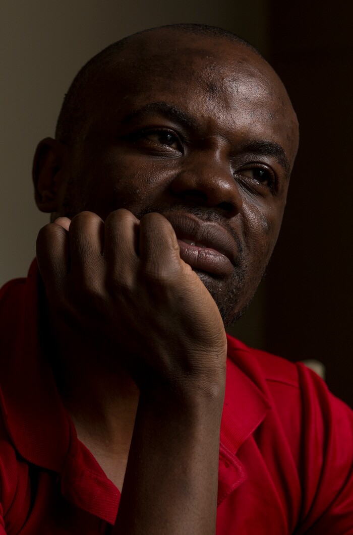 (Leah Hogsten | The Salt Lake Tribune) In his native Uganda, a place where being gay can send you to prison, Apollo Kimuli risked his life as an advocate for AIDS education and equality for the LGBTQ community. Threatened with death, he fled and spent a year in refugee camps before resettlement in Utah. Kimuli is using the Internet to continue his activism for others in Africa's LGBTQ community.