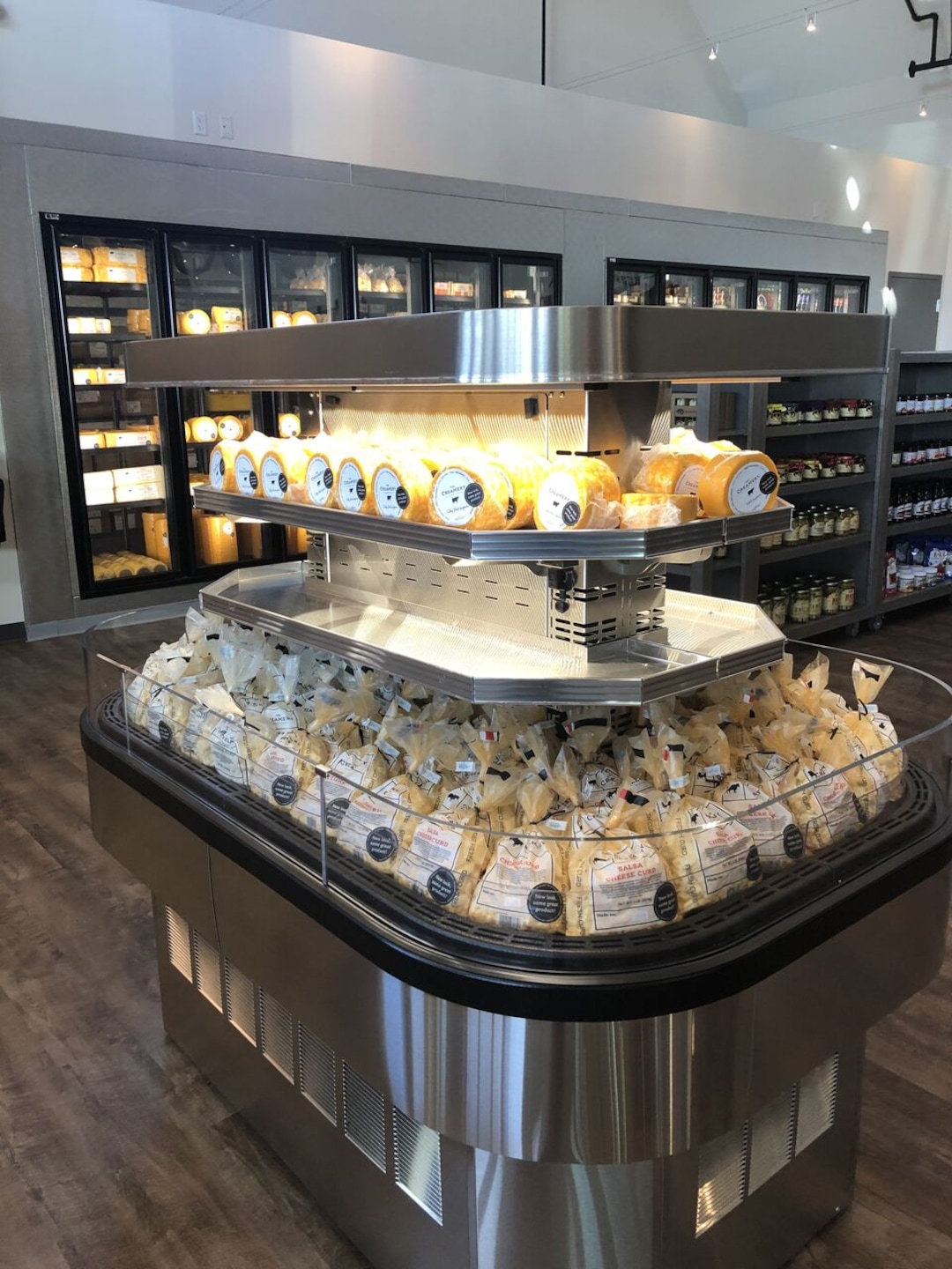 (Heather L. King | For The Salt Lake Tribune) A cheese display at The Creamery, a new retail store in Beaver, Utah.