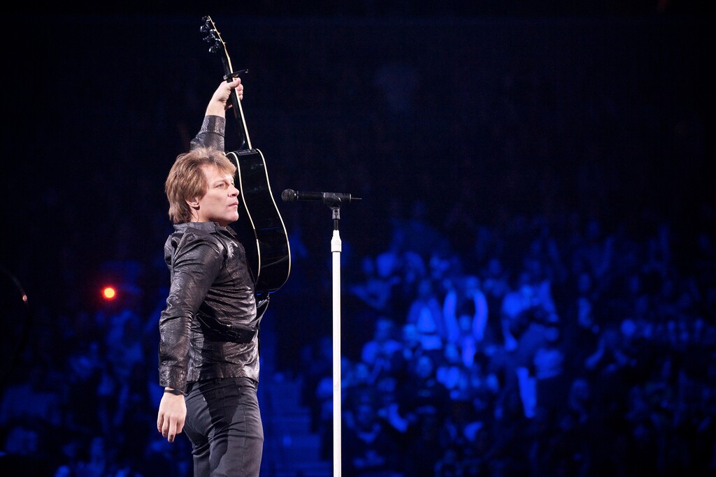 (David Bergman | TourPhotographer.com) Jon Bon Jovi performs in Pittsburgh in 2011. The rock star and his eponymous band are the subjects of "Thank You, Goodnight: The Bon Jovi Story," a docuseries streaming on Hulu starting April 26.