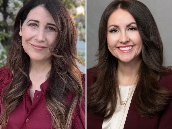 (Campaign photo; Utah House of Representatives) Anne Berbert, left, and Ariel Defay, candidates for the 2026 House District 15 election.