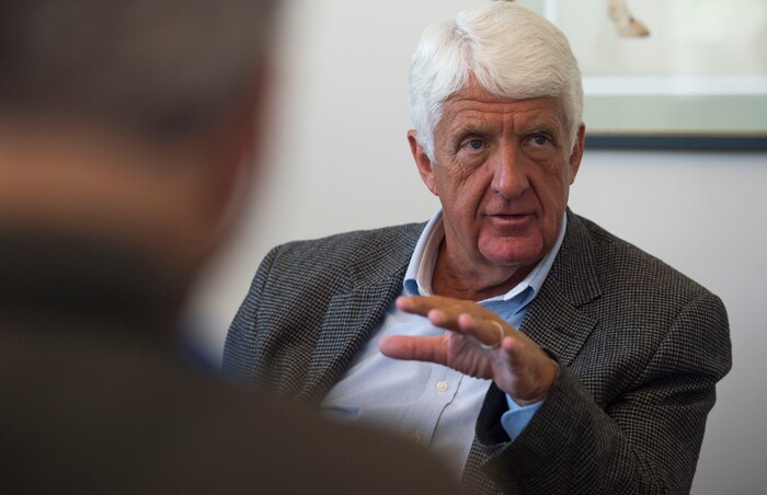 Steve Griffin / The Salt Lake Tribune
U.S. Rep. Rob Bishop meets with the Salt Lake Tribune Editorial Board at the paper's offices in Salt Lake City Monday September 19, 2016.